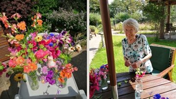 Flower power in full bloom at Kendal care home